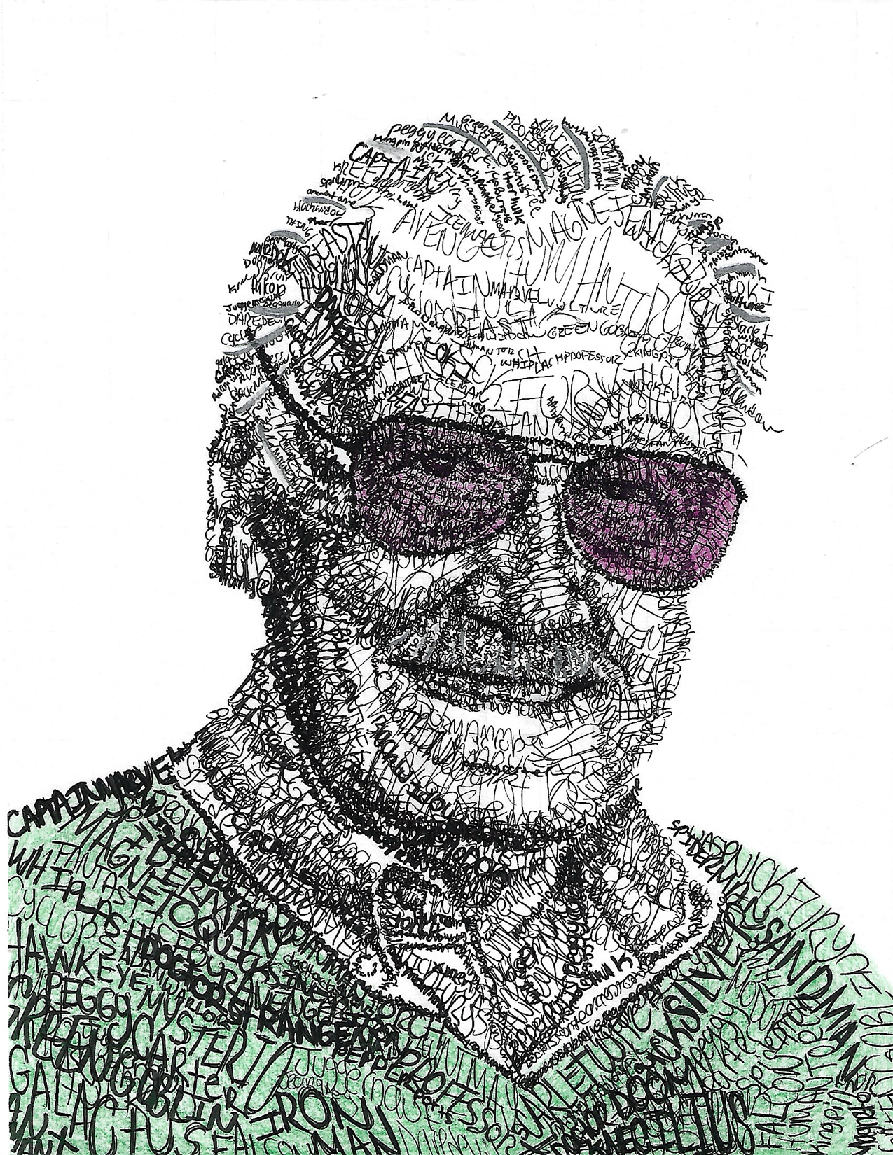 Stan Lee Word Art