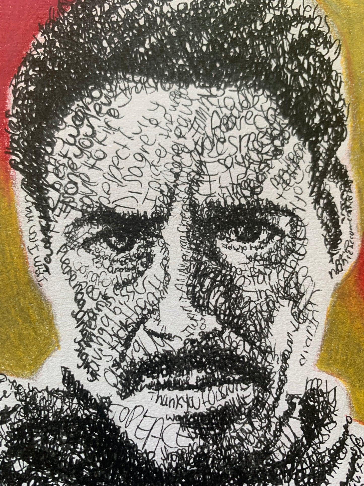 Iron Man Script Word Art