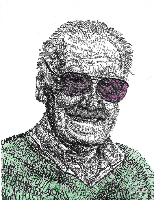 Stan Lee Word Art