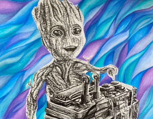 Baby Groot Word Art